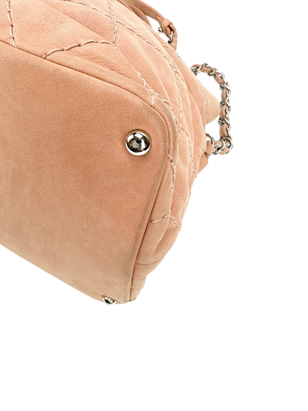 Chanel Pink Quilted Leather 2 Way Tote