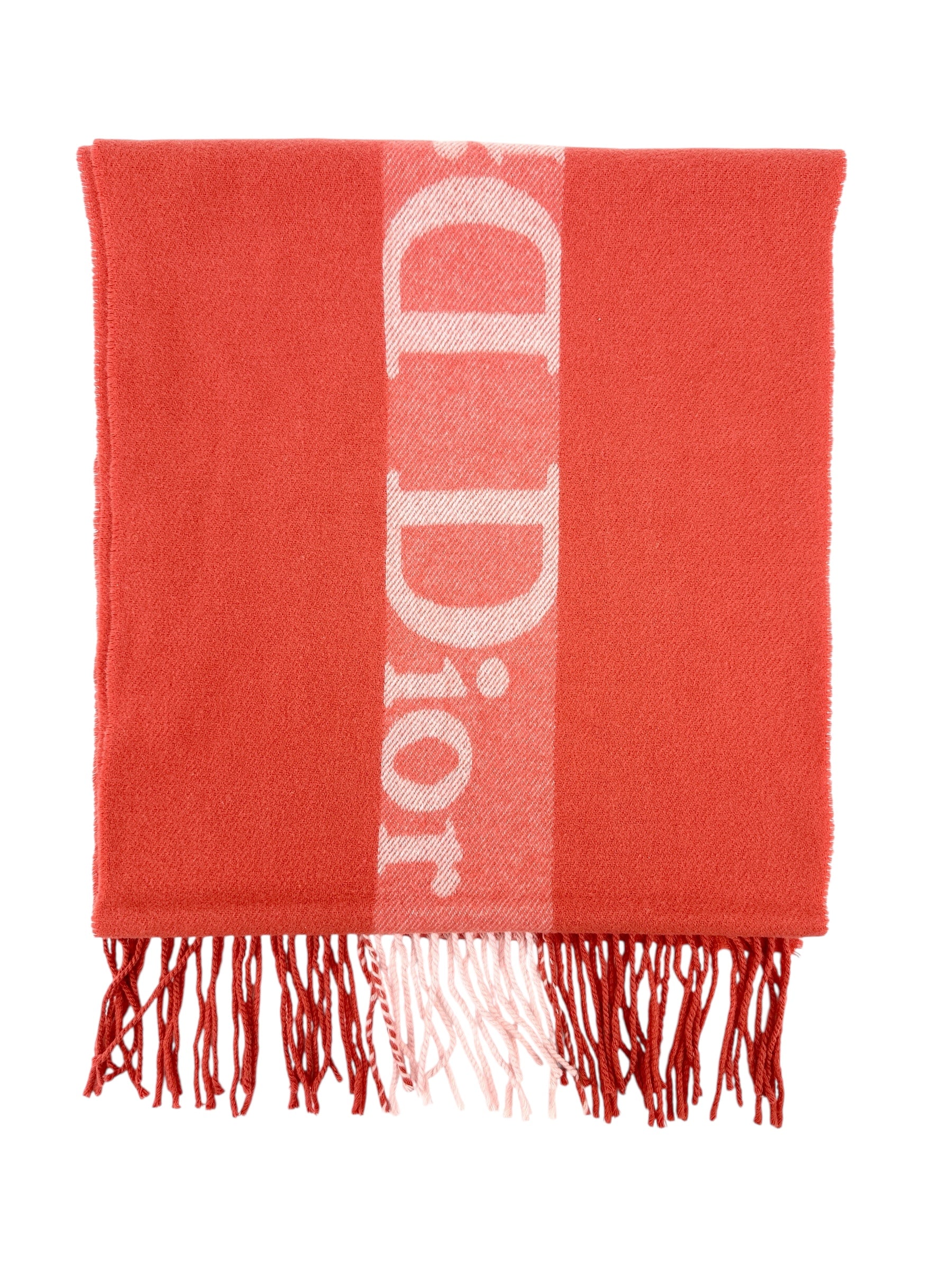 Christian Dior Wool Fringe Scarf
