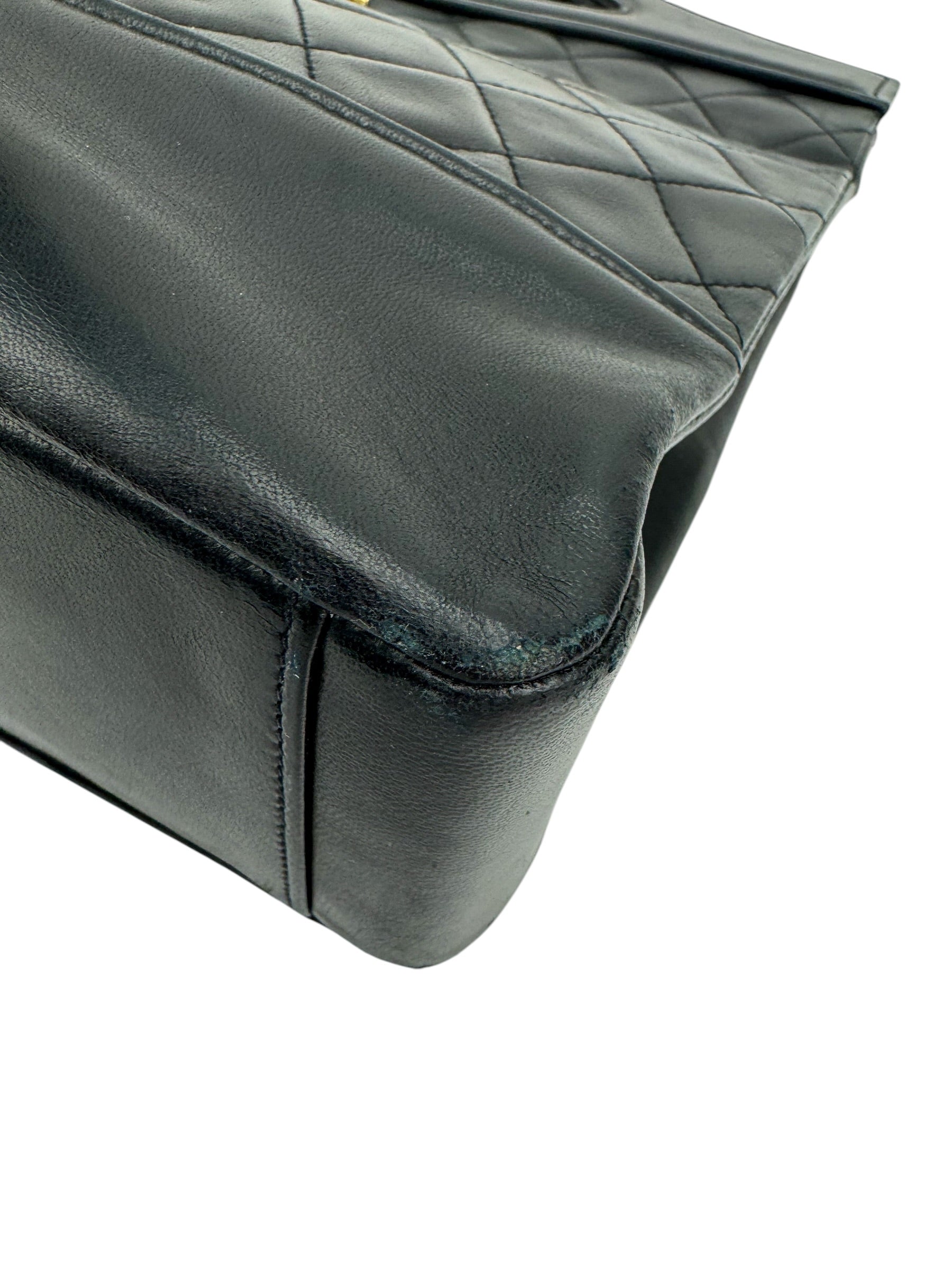 Chanel Vintage Black Quilted Lambskin 31