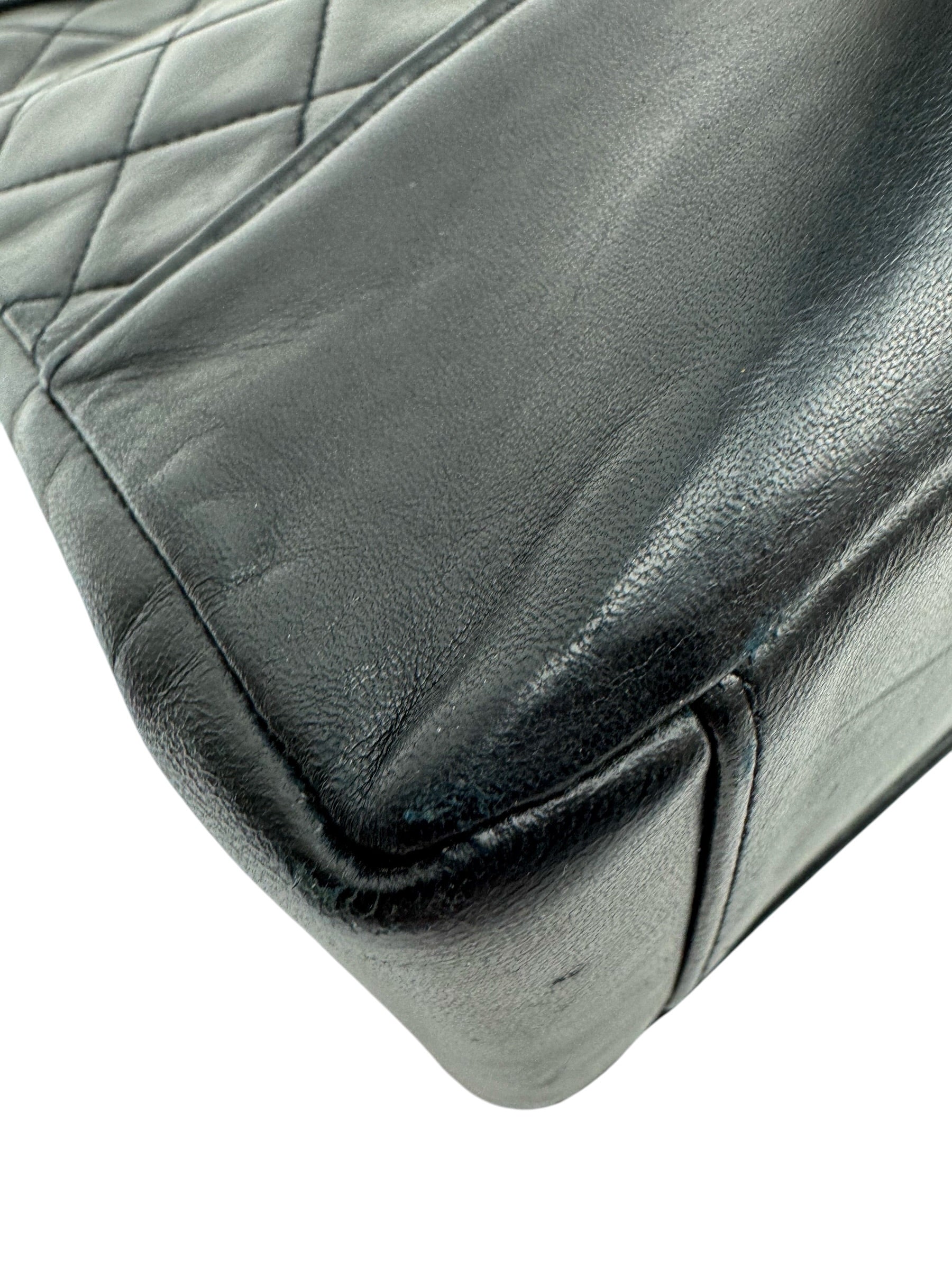 Chanel Vintage Black Quilted Lambskin 31