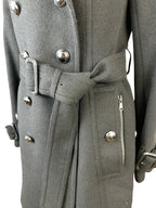 Burberry Black Wool Coat Size 38