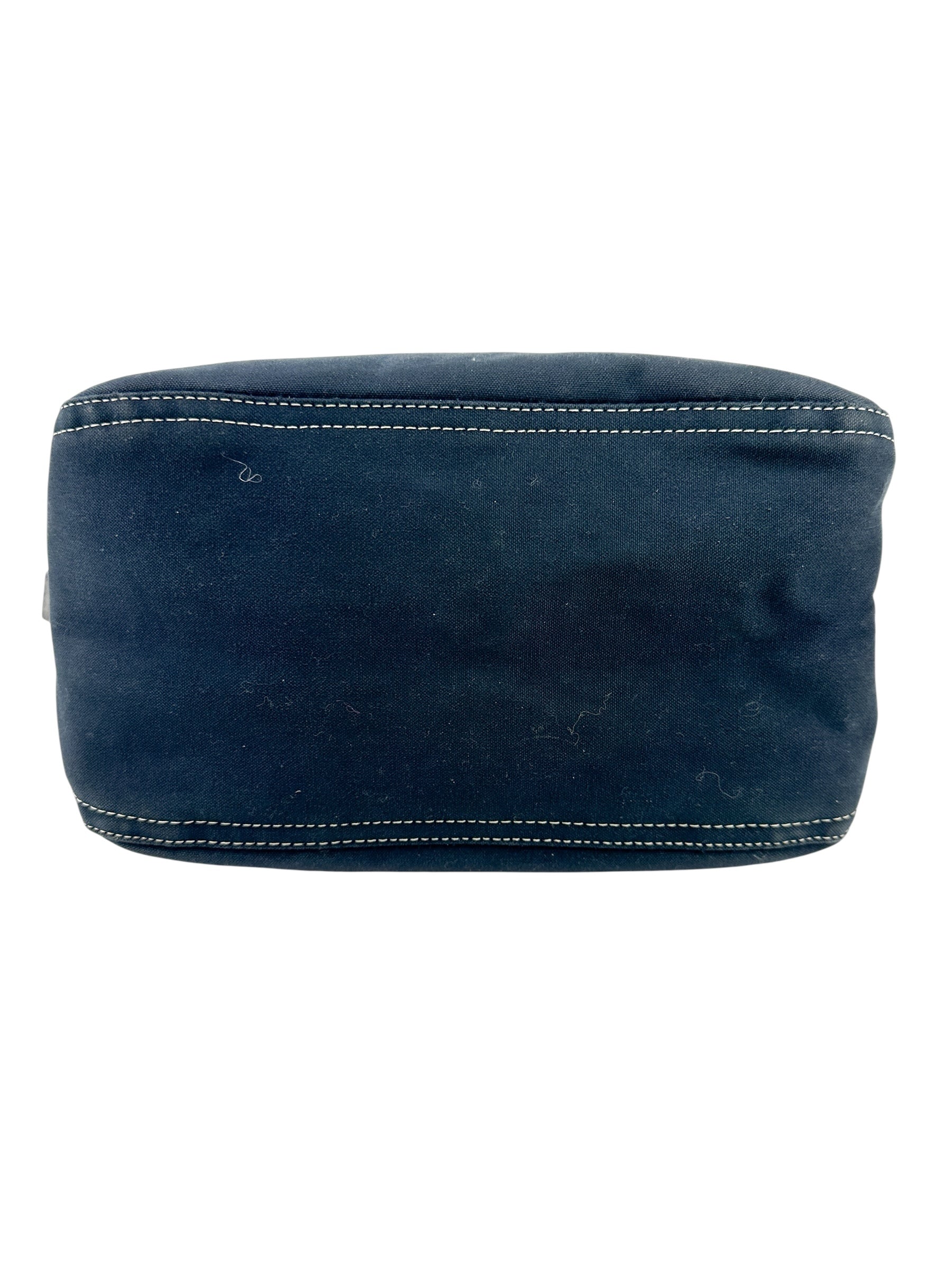 Fendi Navy Canvas Baguette