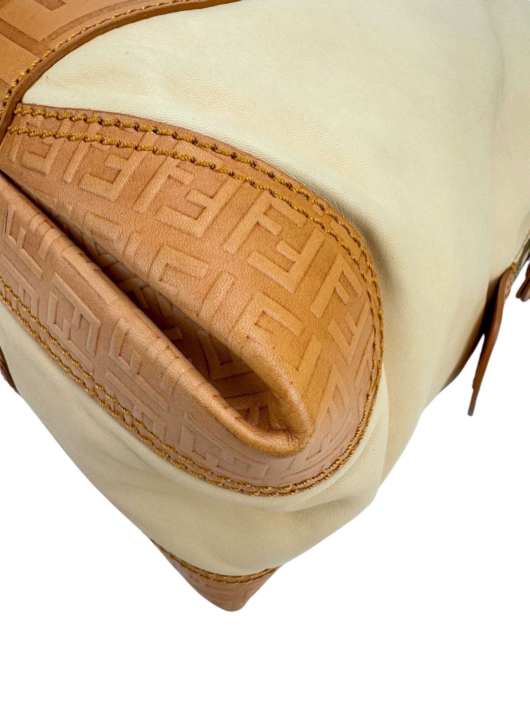 Fendi Cream Leather Tote