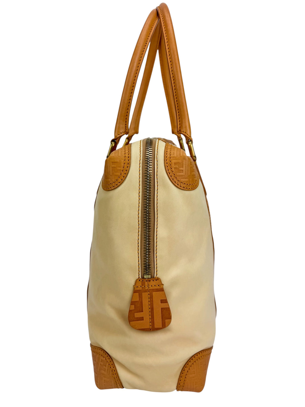 Fendi Cream Leather Tote