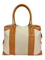 Fendi Cream Leather Tote