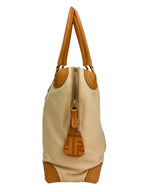 Fendi Cream Leather Tote