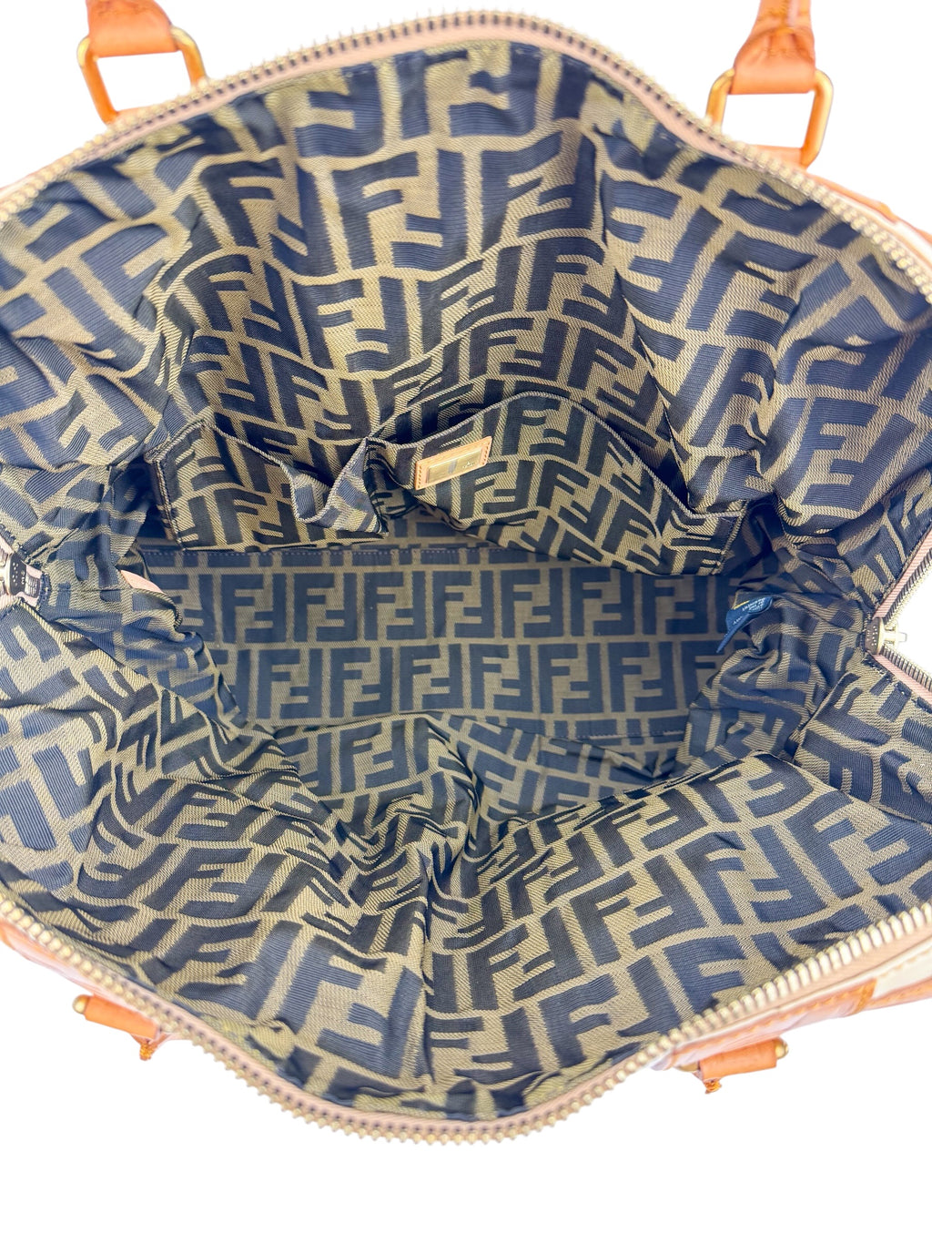 Fendi Cream Leather Tote
