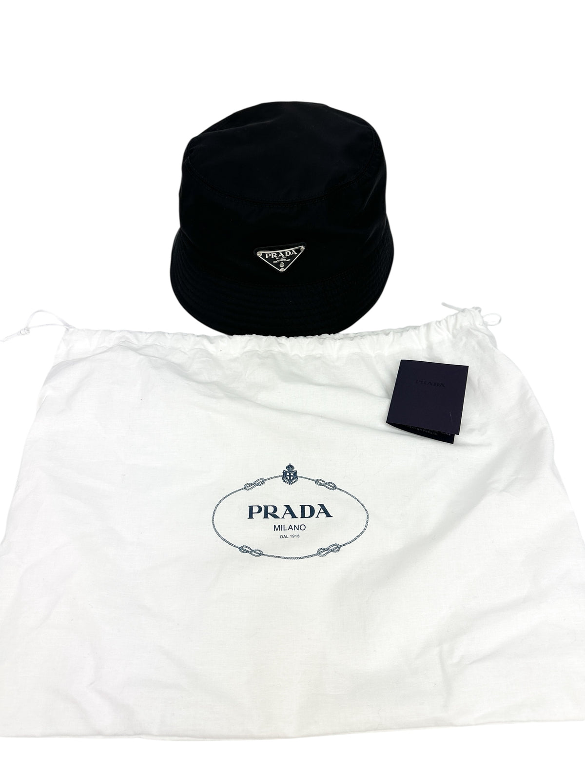 Prada Black Re-Nylon Hat Size L – Joy of Luxury display picture 3