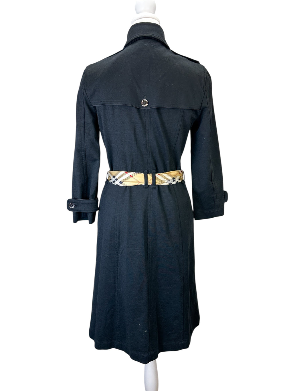 Burberry Black Trench Dress Size 38