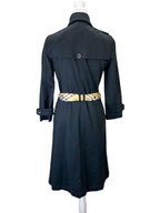 Burberry Black Trench Dress Size 38