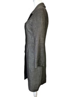 Chanel Grey Tweed Coat Size 38