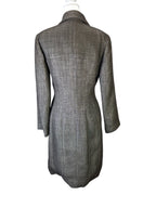 Chanel Grey Tweed Coat Size 38