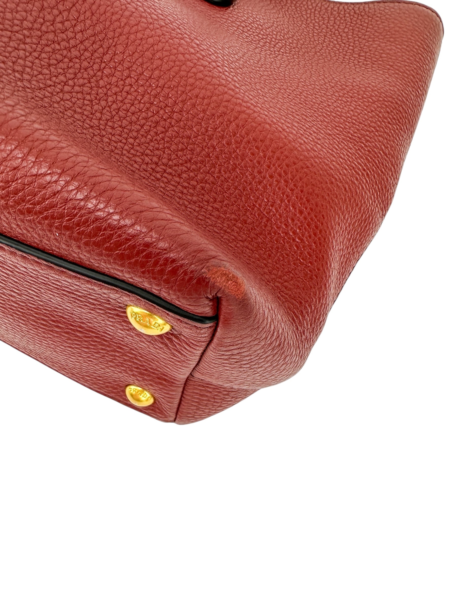 Prada Bordeaux Leather Tote