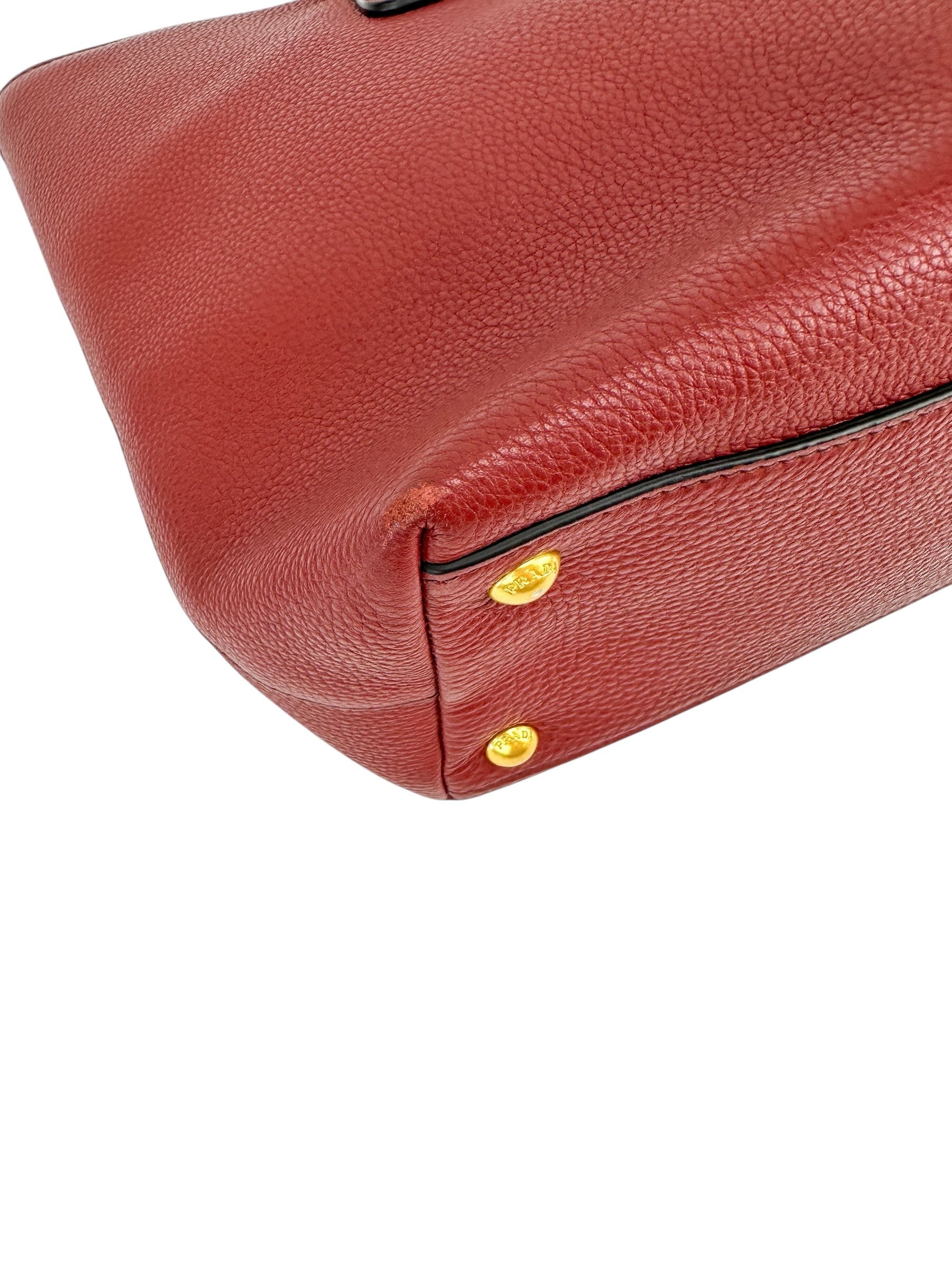 Prada Bordeaux Leather Tote