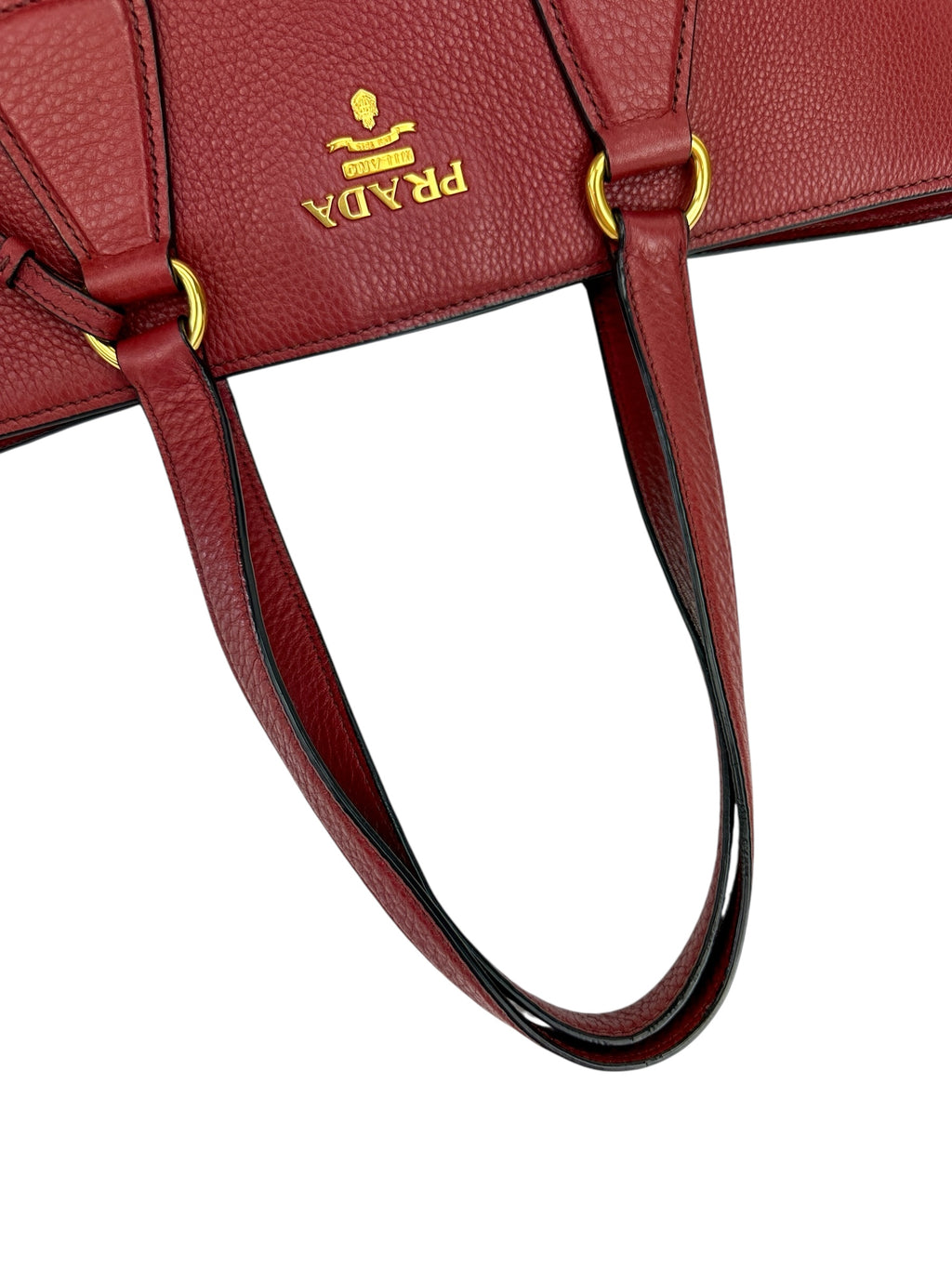 Prada Bordeaux Leather Tote