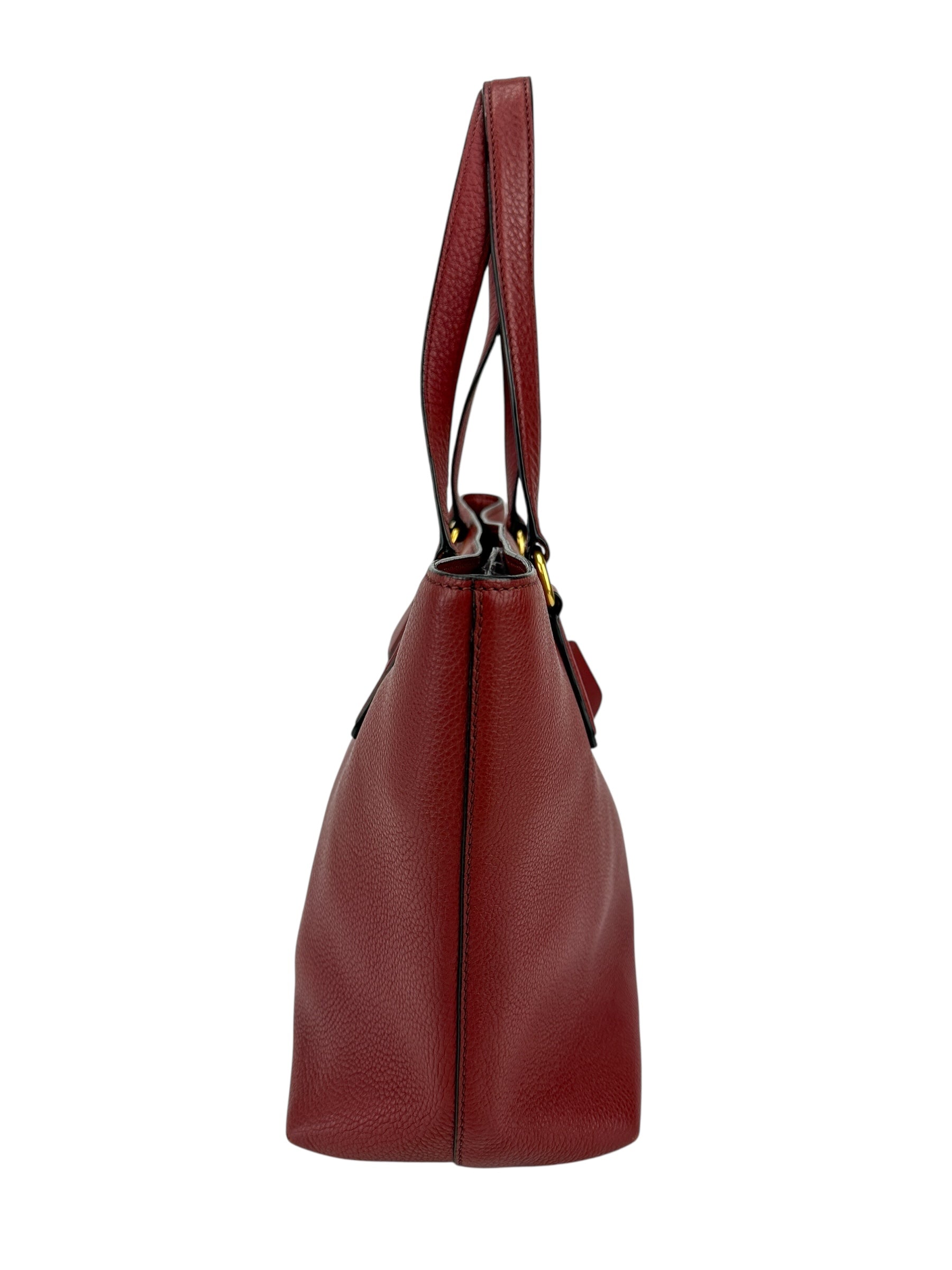 Prada Bordeaux Leather Tote