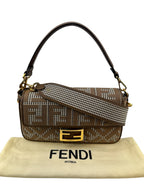 Fendi Beige FF Baguette