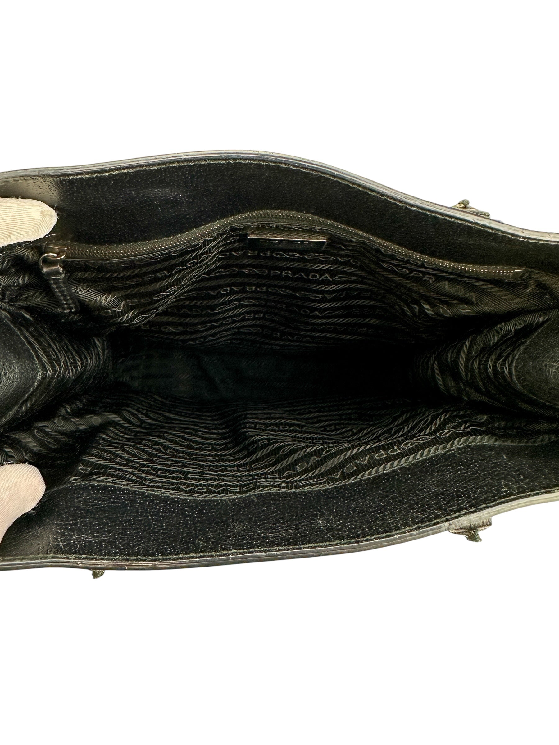 Prada Black Leather Tote