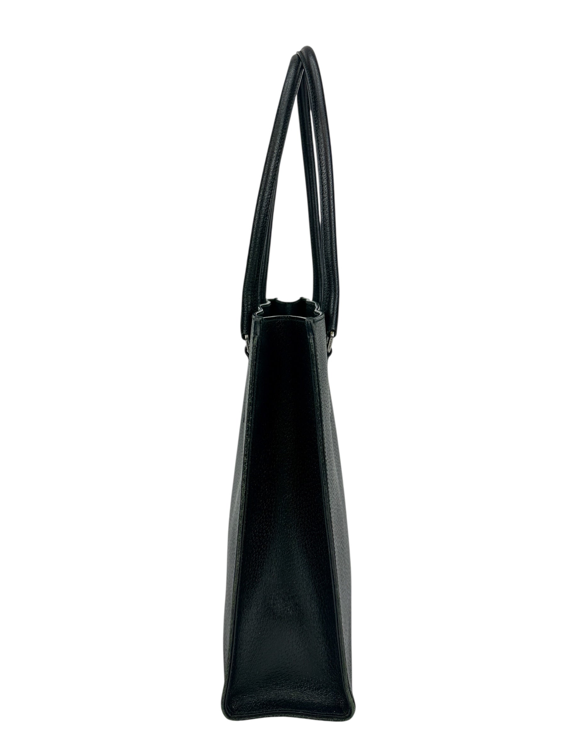 Prada Black Leather Tote – Joy of Luxury