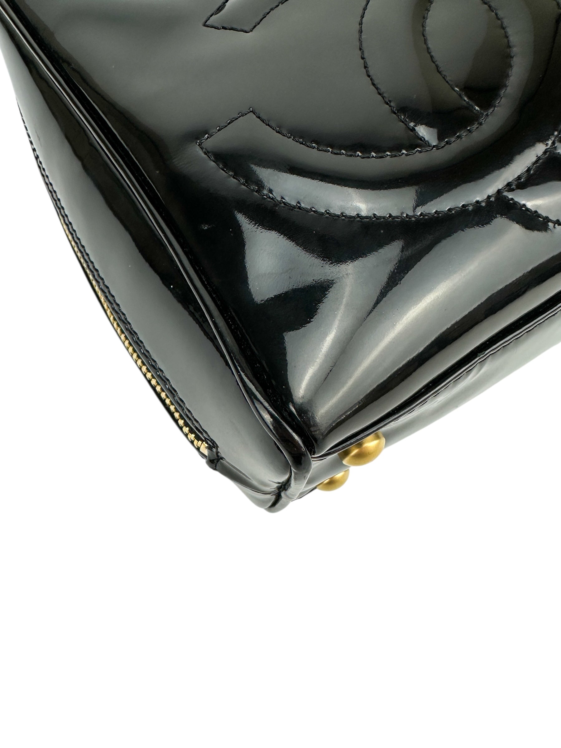 Chanel Black Patent Coco Bag