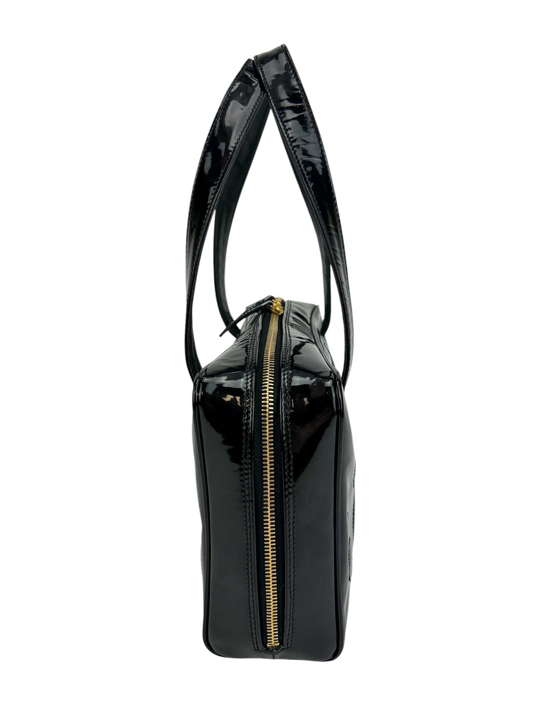 Chanel Black Patent Coco Bag