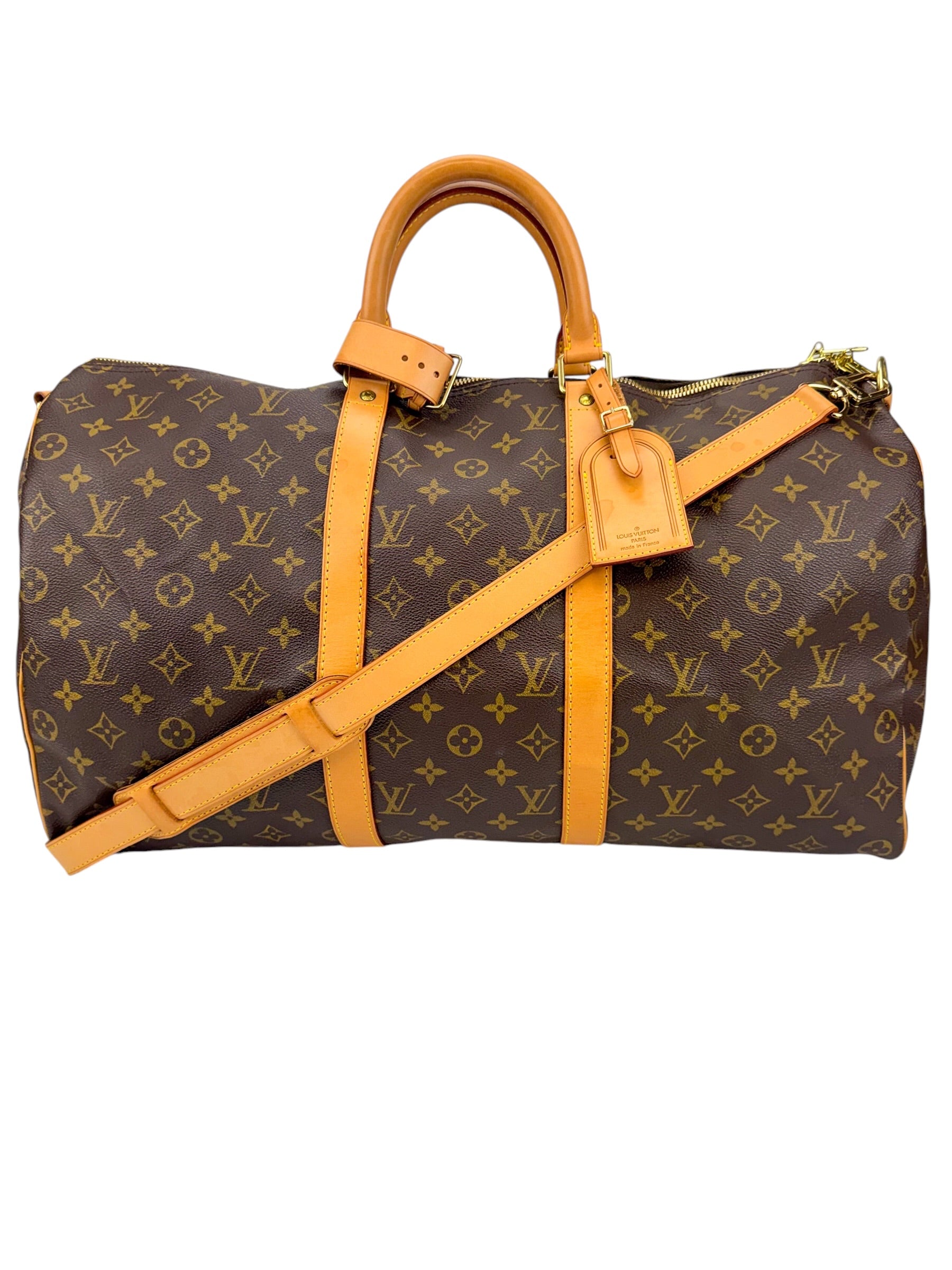 Louis Vuitton Vintage Monogram Bandouliere Keepall 50
