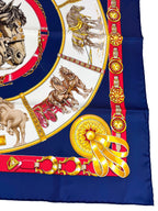Hermès Chevaux Trait Scarf 90cm