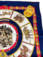 Hermès Chevaux Trait Scarf 90cm