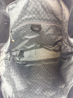 Gucci Black Nylon Bamboo Hobo Bag