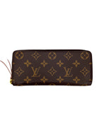Louis Vuitton Monogram Clemence Zip Around Wallet
