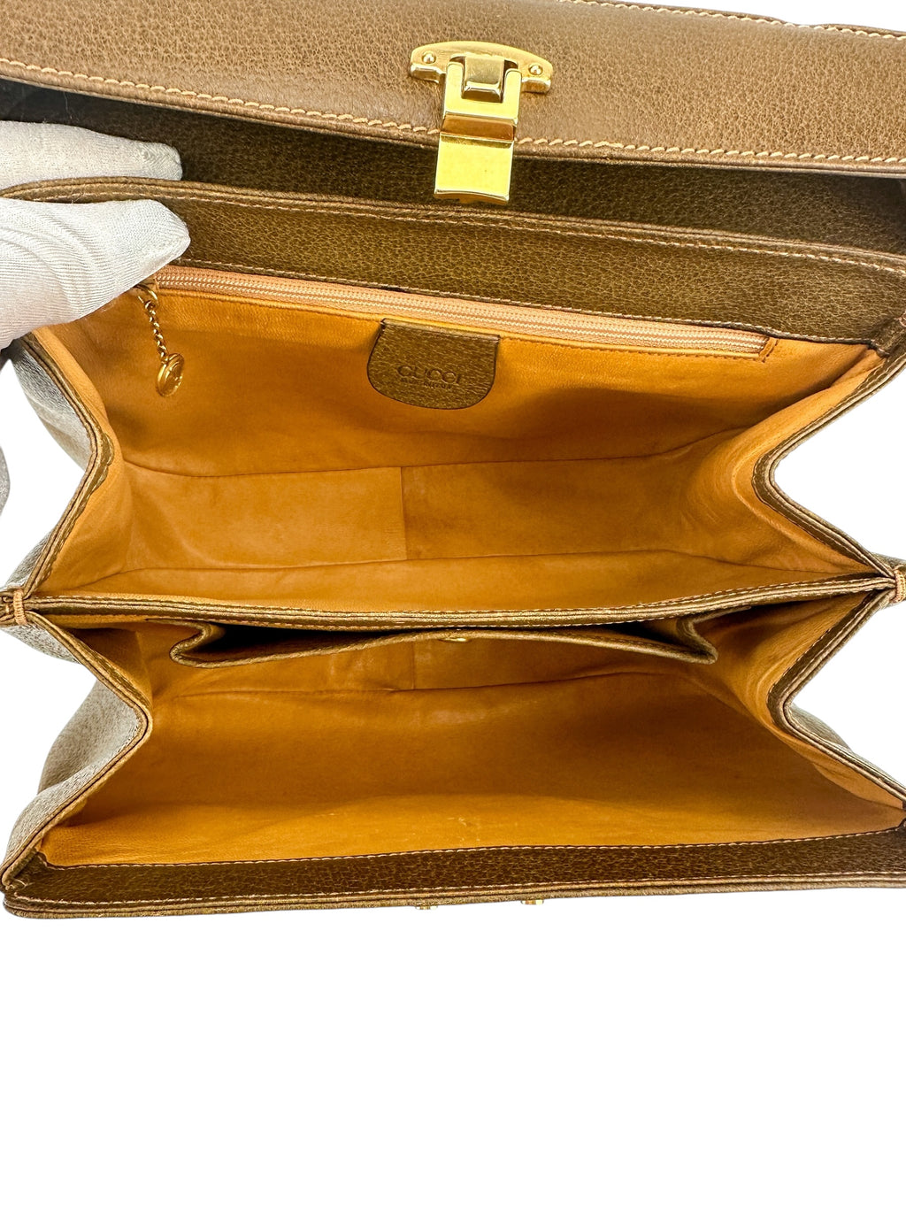 Gucci Brown Lady Lock Bamboo Bag