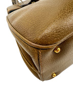 Gucci Brown Lady Lock Bamboo Bag
