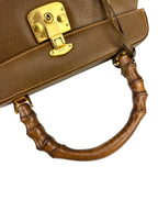 Gucci Brown Lady Lock Bamboo Bag