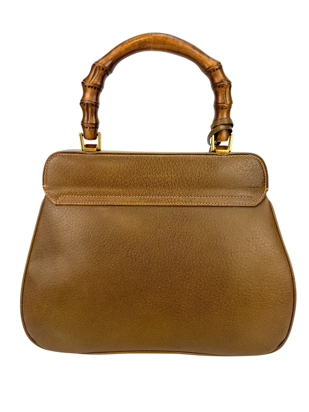 Gucci Brown Lady Lock Bamboo Bag