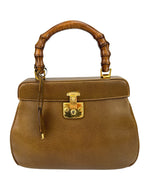 Gucci Brown Lady Lock Bamboo Bag