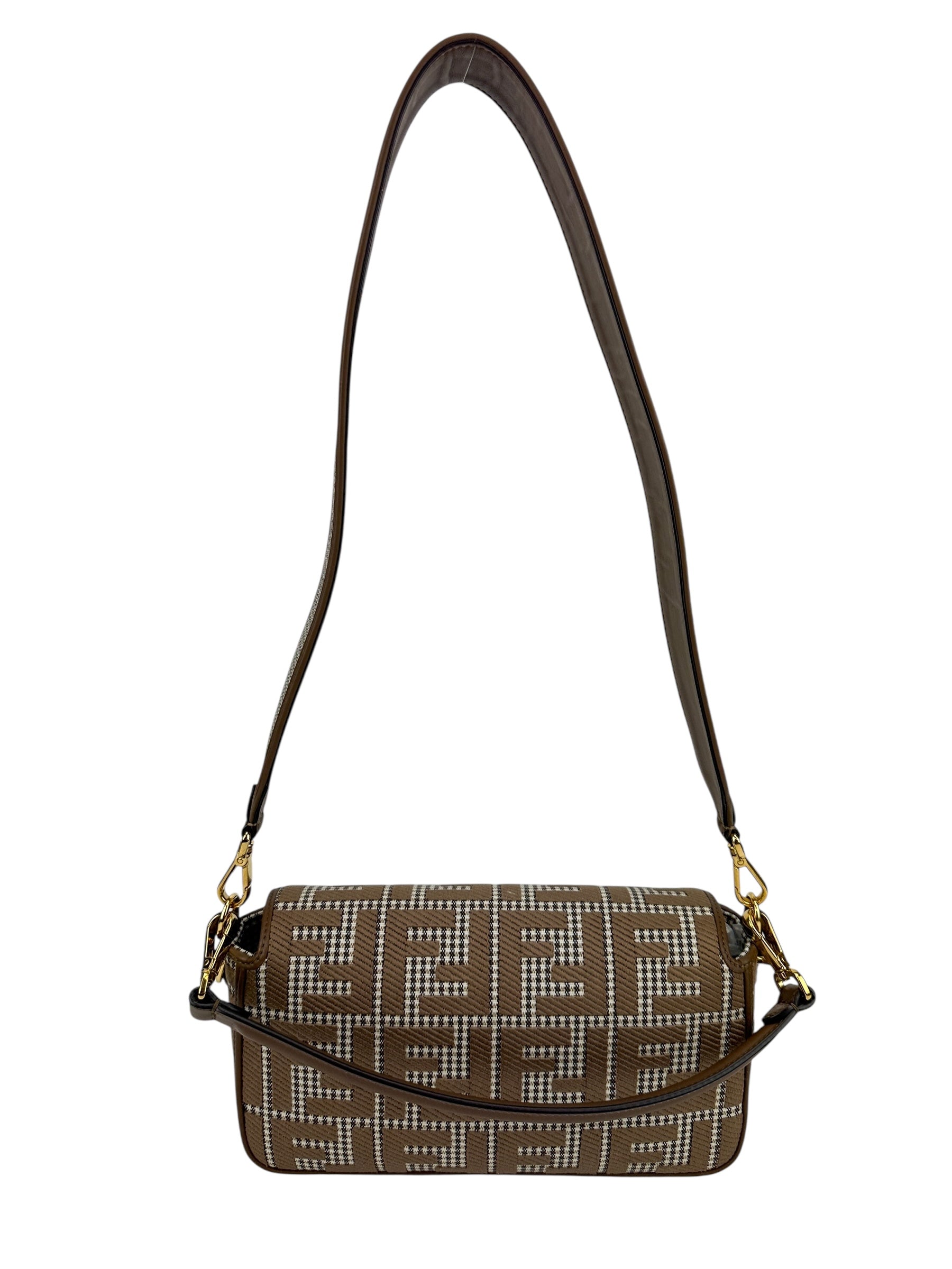 Fendi Beige FF Baguette
