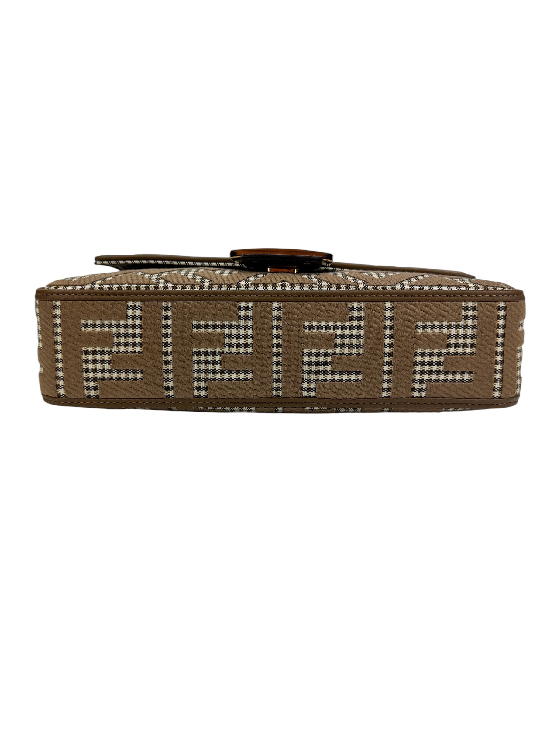 Fendi Beige FF Baguette