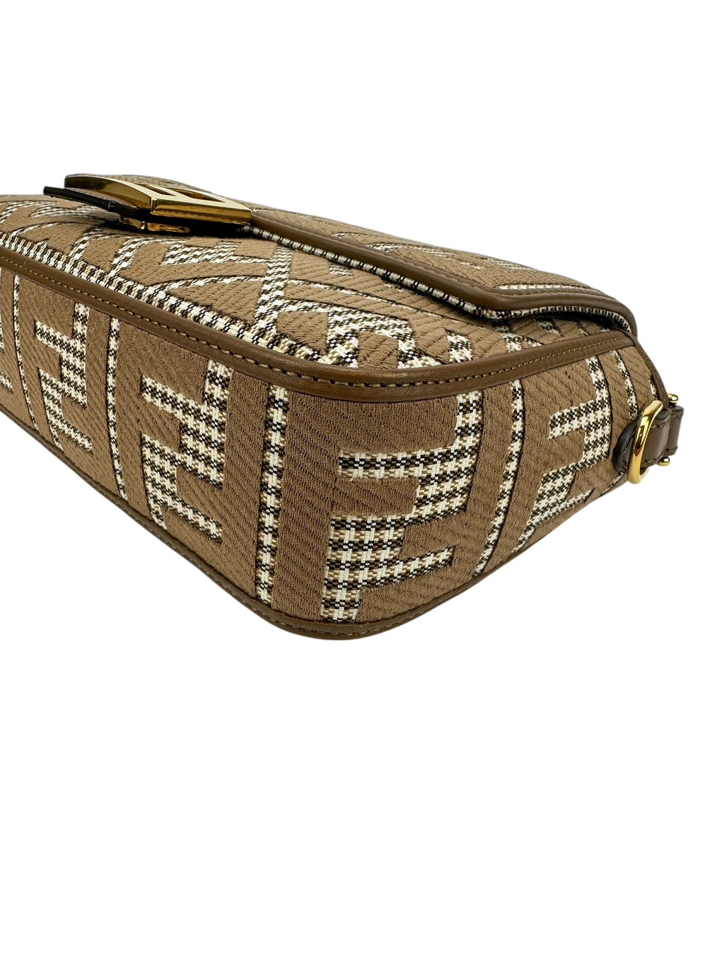 Fendi Beige FF Baguette