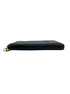 Chanel Black Caviar Zip Around Wallet