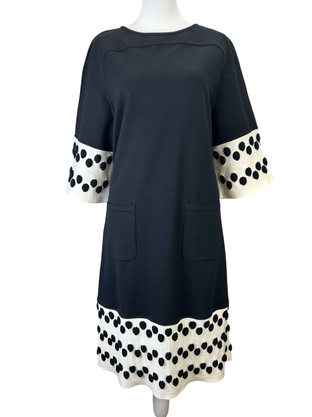 Chanel Black Wool Dress Size 42