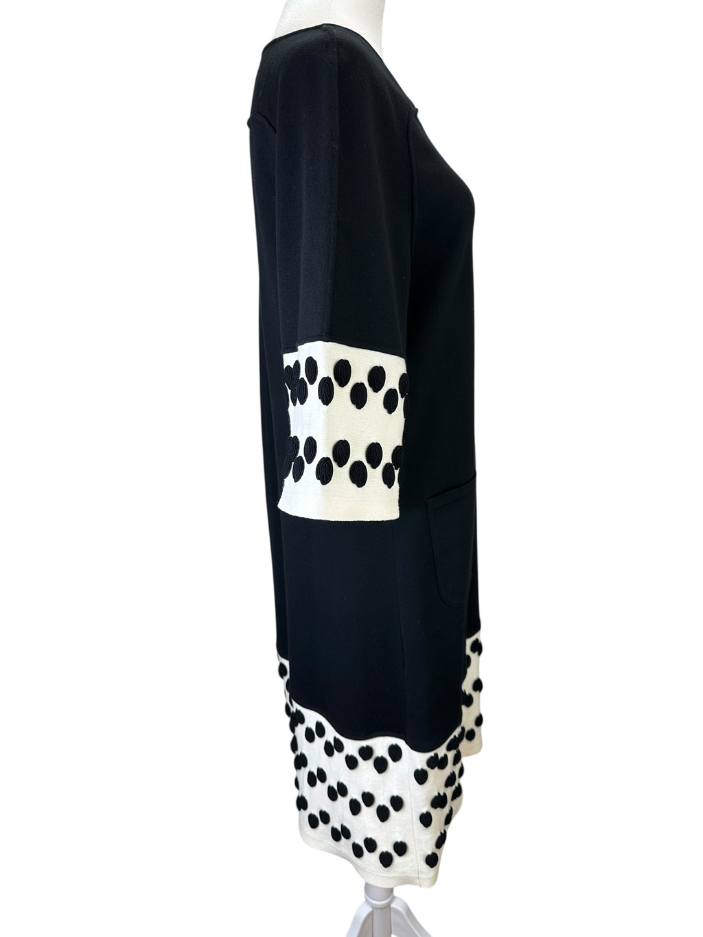 Chanel Black Wool Dress Size 42