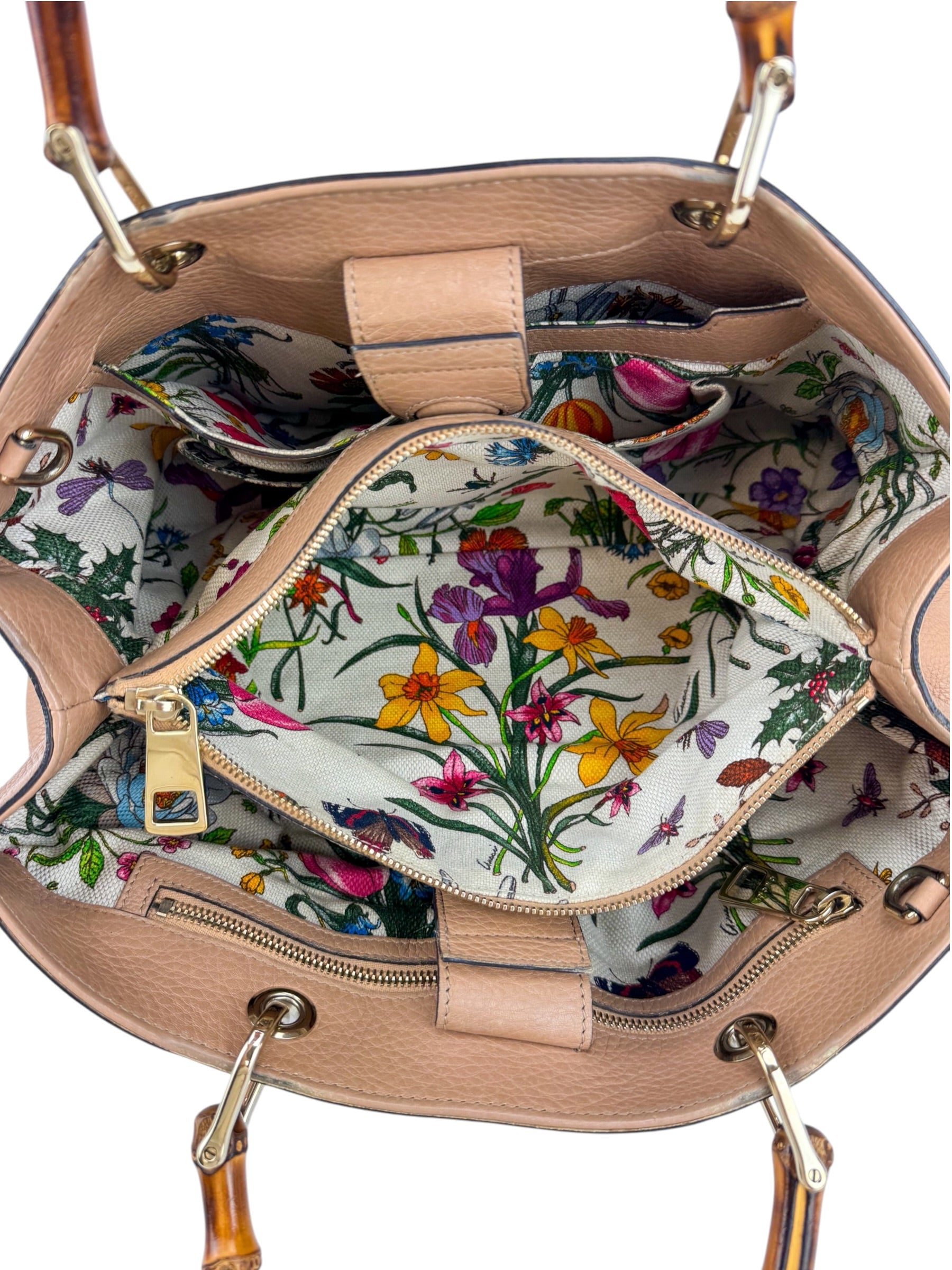 Gucci Beige Medium Bamboo Shopper Tote