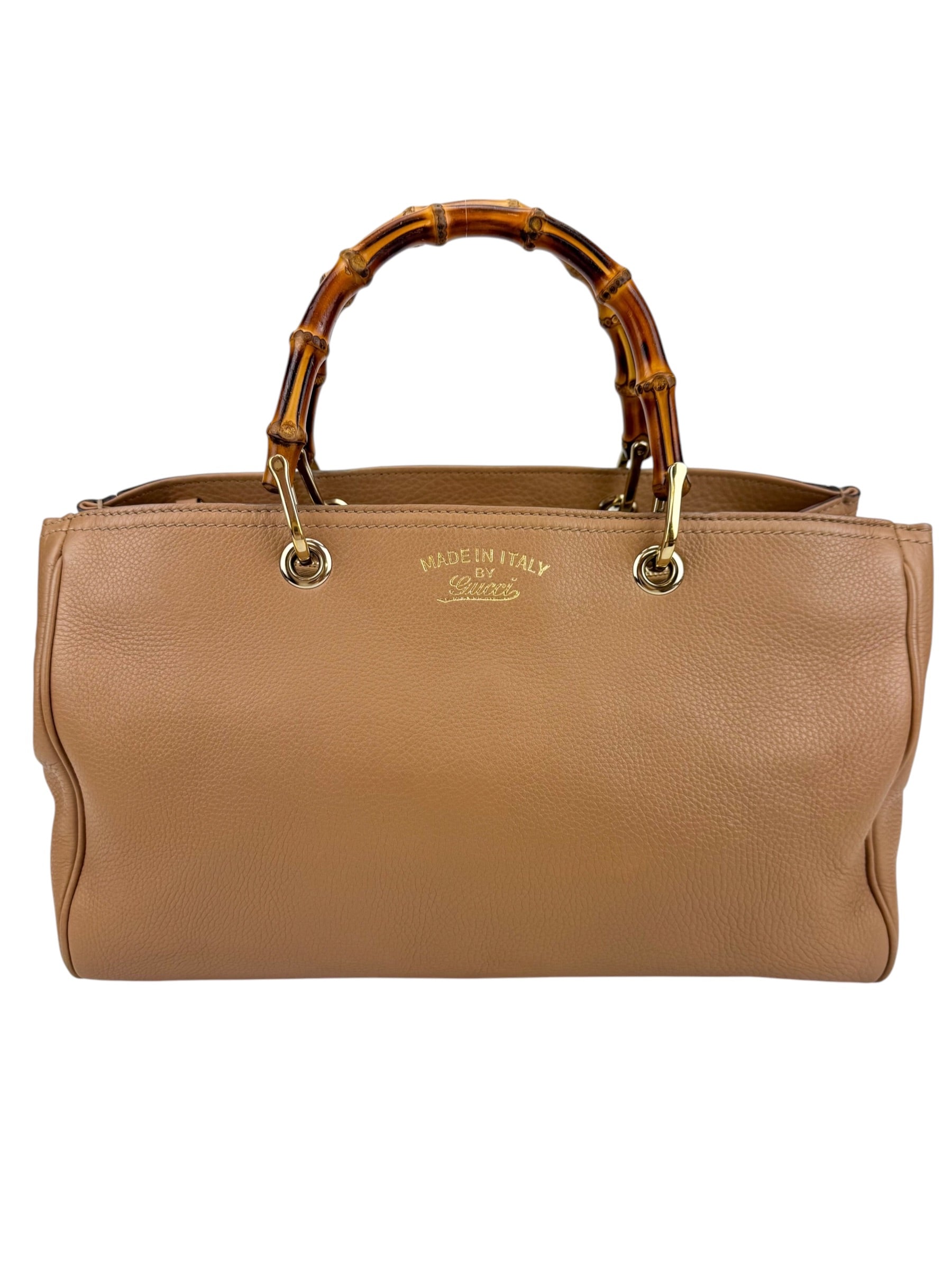 Gucci Beige Medium Bamboo Shopper Tote