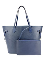 Louis Vuitton Navy Epi Leather Neverfull MM w/ Pouch