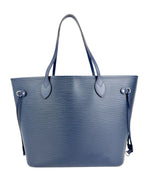 Louis Vuitton Navy Epi Leather Neverfull MM w/ Pouch