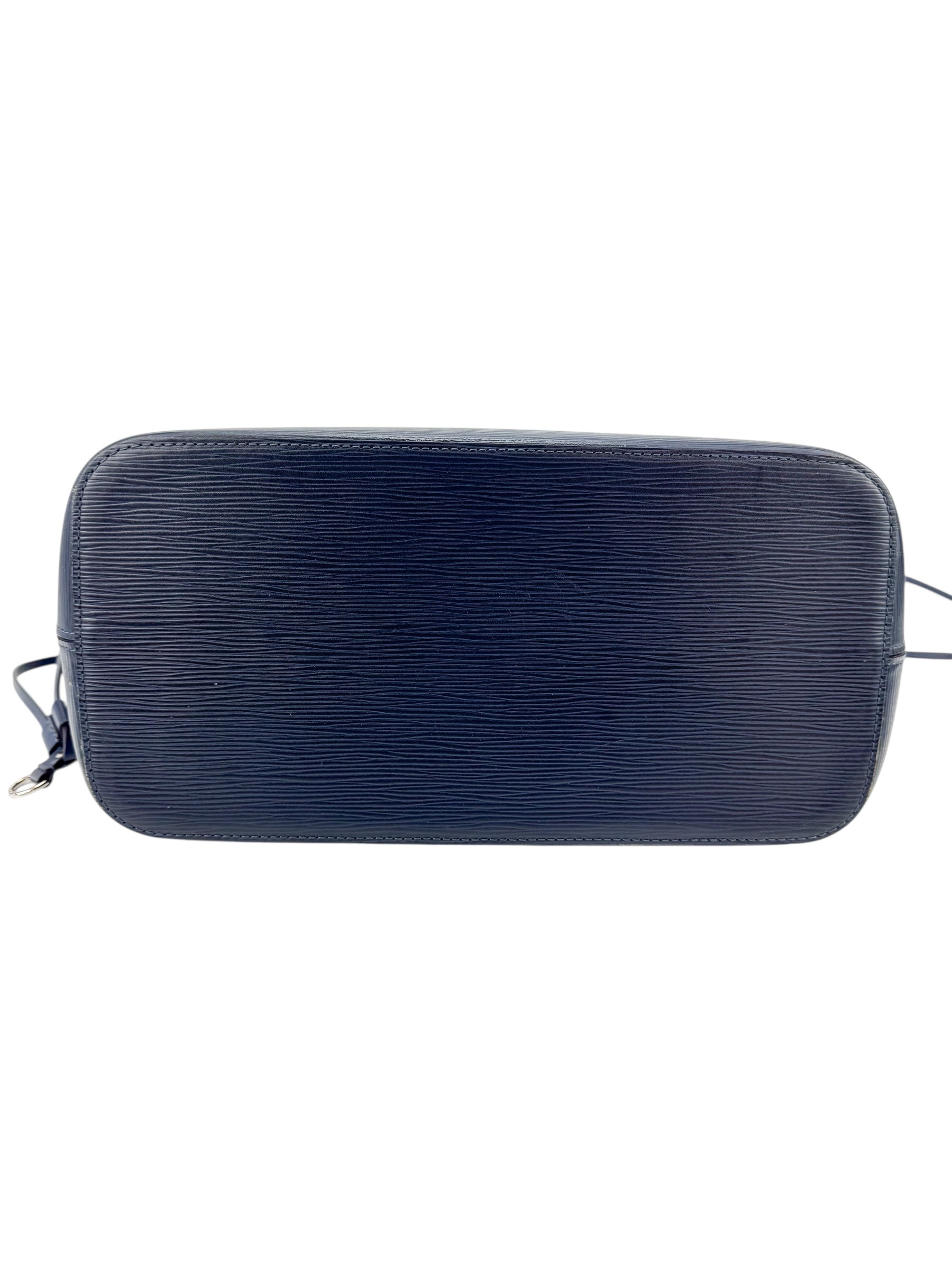Louis Vuitton Navy Epi Leather Neverfull MM w/ Pouch