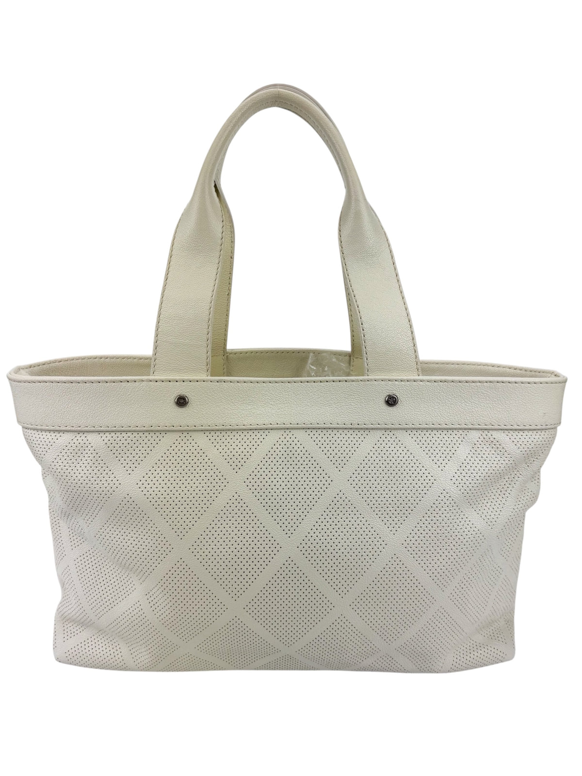 Chanel Coco Ivory Leather Tote