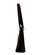 Chanel Brown Quilted Suede Shoulder Tote Bag