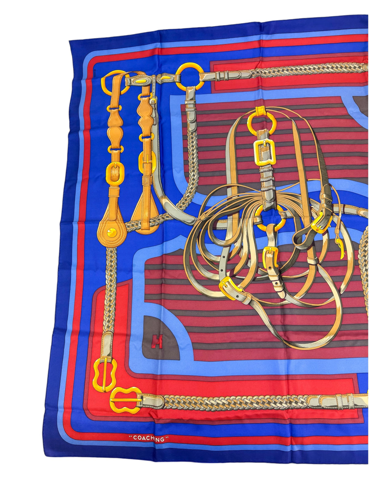 Hermès Coaching Silk Scarf 90