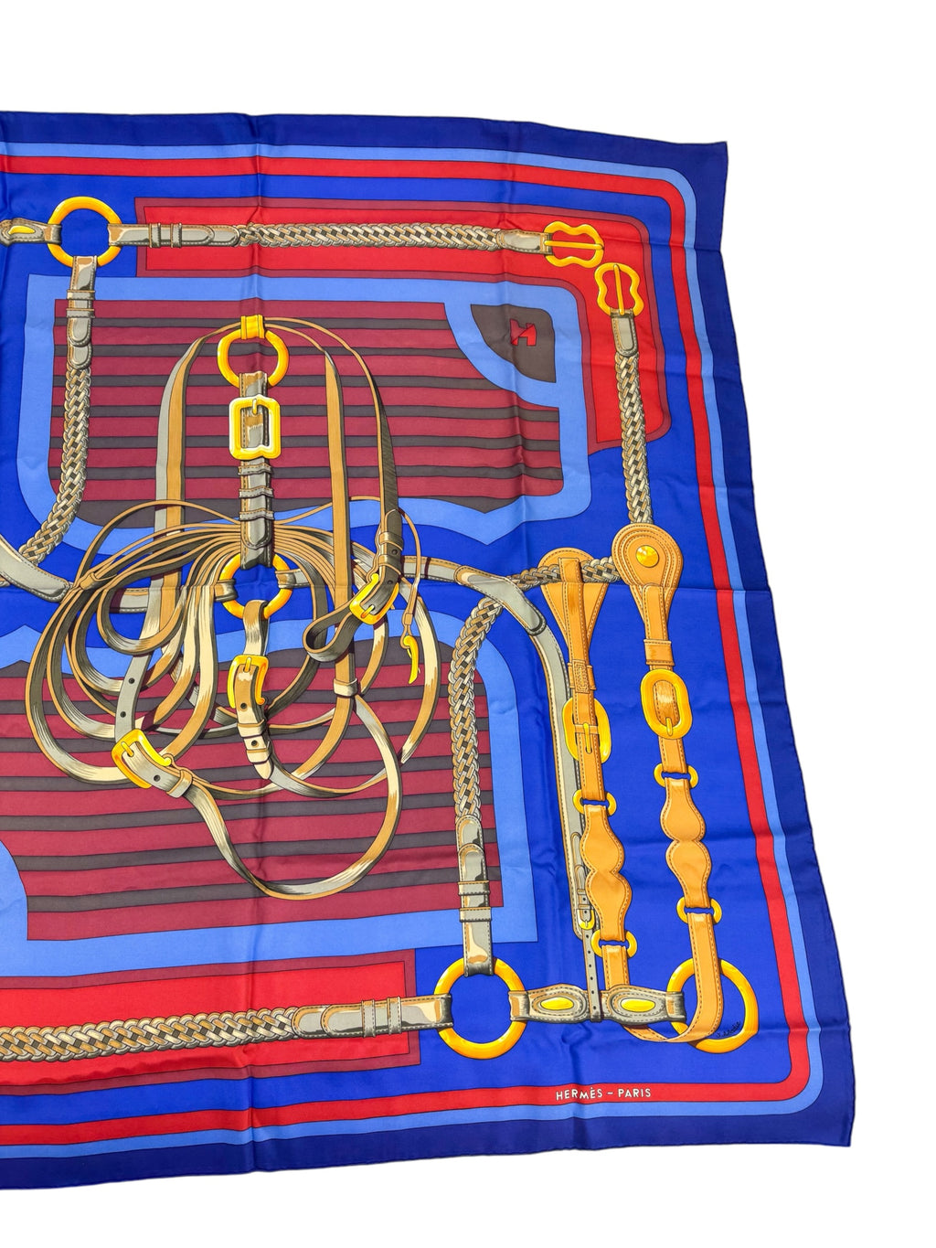 Hermès Coaching Silk Scarf 90